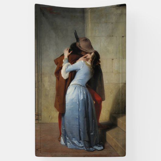 キス(by Francesco Hayez) 横断幕 (縦)