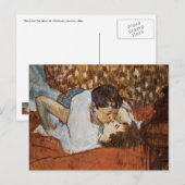 キス-by Henri de Toulouse-Laurec ポストカード (正面/裏面)