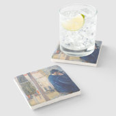 キス（Edvard Munch著） ストーンコースター (横)