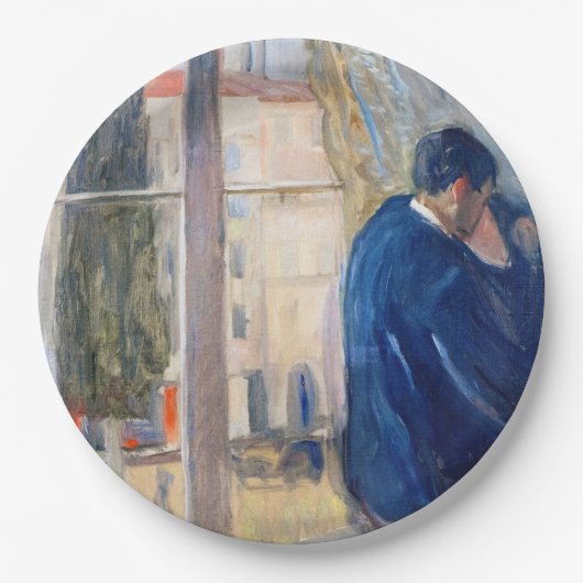 キス（Edvard Munch著） ペーパープレート (正面)