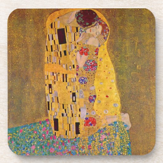 「キス」Gustaveクリムト コースター (正面)