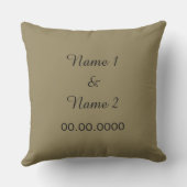 キス/ Il Bacioカスタムウェディングピロー クッション (裏面)