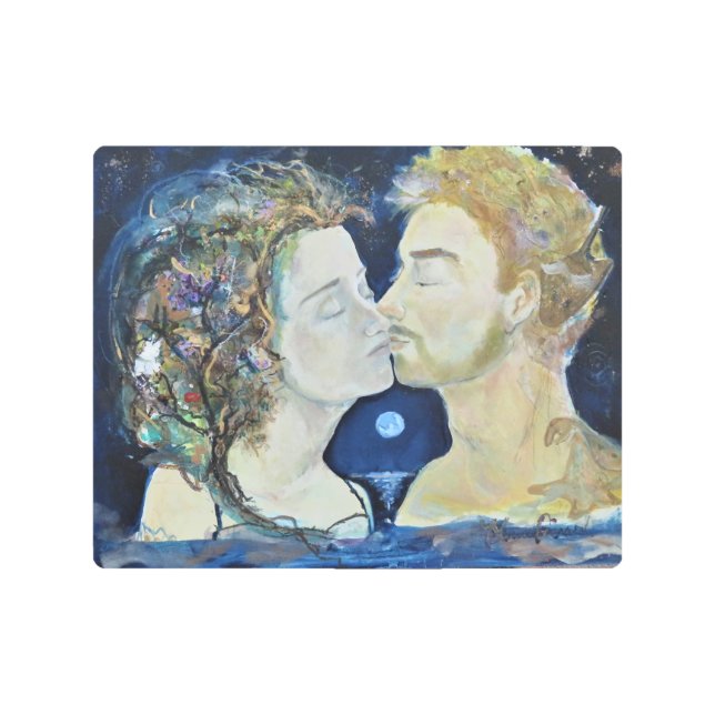 キス- Neptune Mother Earth Love Maureen Girard メタルプリント (正面)