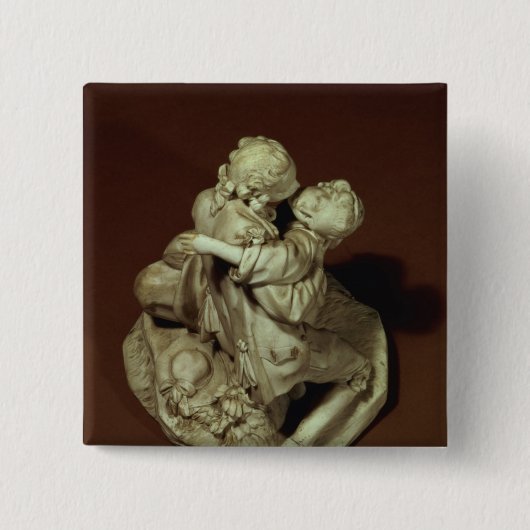 キス、Sevresのグループ、Boucherの後で、1765年 缶バッジ (正面)