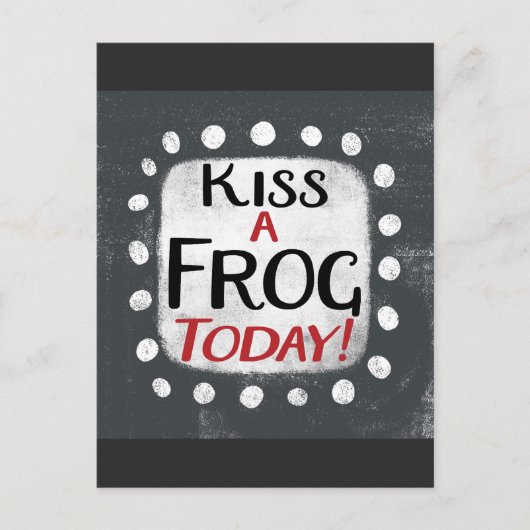 キスAカエル今日はがき ポストカード (正面)