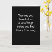 キスAカエル カード (黄色い花)