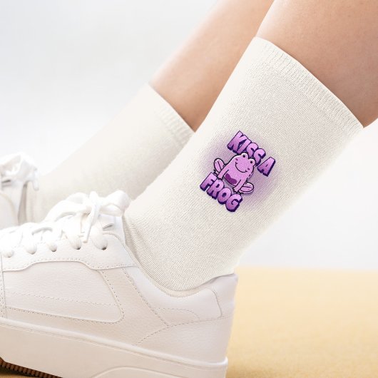 キスAピンクカエル ソックス