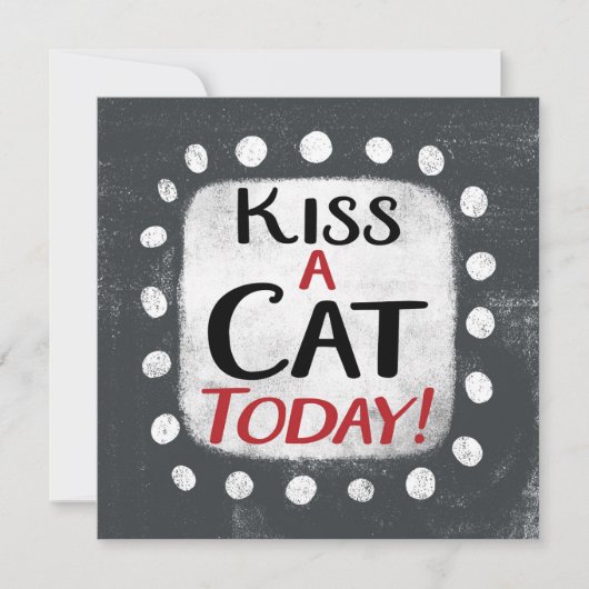 キスA Cat Todayグリーティングカード カード (正面)