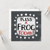 キスA Frog Todayグリーティングカード カード (正面/裏面インサイチュ)