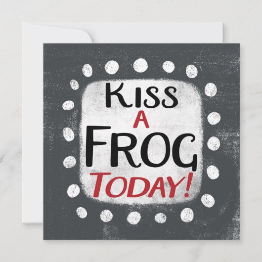 キスA Frog Todayグリーティングカード カード (正面)
