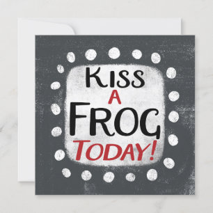 キスA Frog Todayグリーティングカード カード