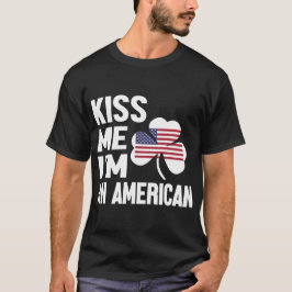 キスMeシリーズ（私はアメリカ人）男性用Tシャツ Tシャツ