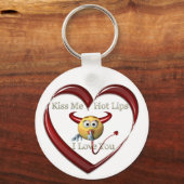 キスmeホットリップハート キーホルダー (正面)