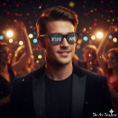 キスMEレトロシェード/おもしろいパーティーサングラス レトロサングラス