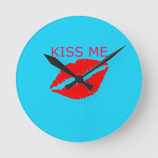 キスMe ラウンド壁時計 (正面)