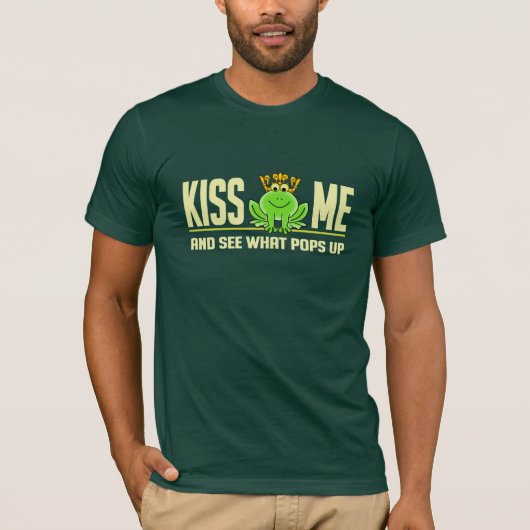 キスME Frogシャツ – 選択スタイル&カラー Tシャツ (正面)