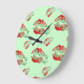 キスMe I' I' I' I' I's Iilhand Clock-Pick Your Backg ラージ壁時計 (傾斜)