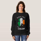 キスMe I M Chili Shamrock Chile St Patrick S Da スウェットシャツ (正面フル)