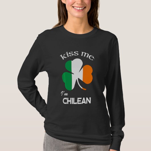 キスMe I M Chili Shamrock Chile St Patrick S Da Tシャツ (正面)