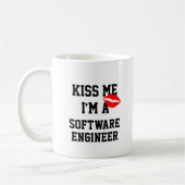 キスMe Im A Software Engineer Mag コーヒーマグカップ (左)