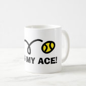 キスMY ACEファンイテニスマグカップのためのコーチとプレーヤー コーヒーマグカップ (正面右)