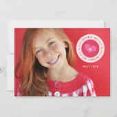 キスXOスタンプのバレンタインデー写真で封印 シーズンカード (正面)