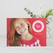 キスXOスタンプのバレンタインデー写真で封印 シーズンカード (スタンド正面)