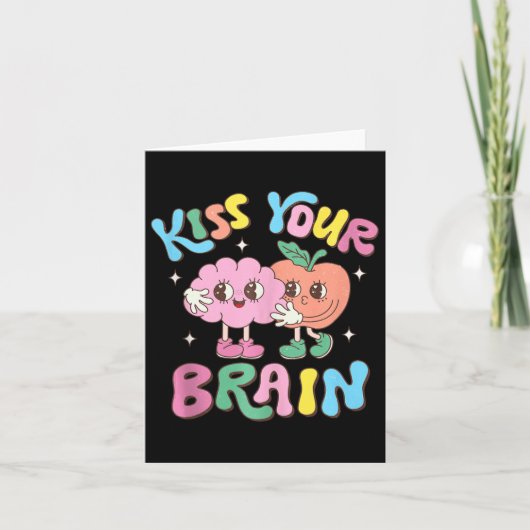 キスYour Brain Valentines Test Day先生チーム カード (正面)