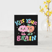 キスYour Brain Valentines Test Day先生チーム カード (黄色い花)