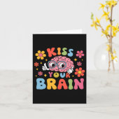 キスYour Brain Valentines Test Day先生チーム カード (黄色い花)