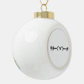 キタ!!絵文字キタ━━━(゜∀゜)━━━ッ!!加面地日本の セラミックボールオーナメント (左)