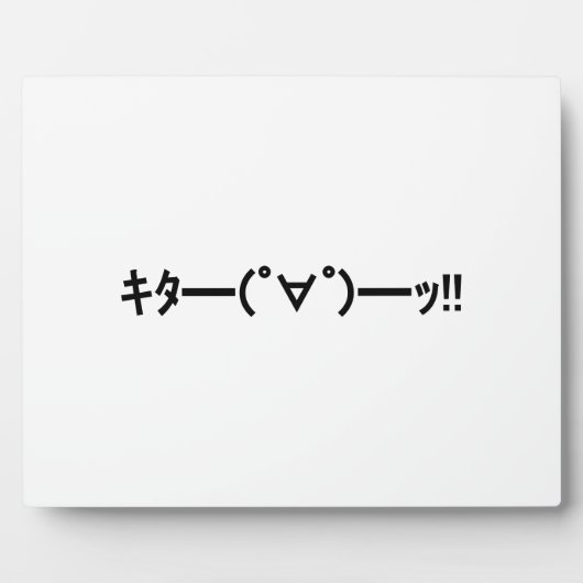 キタ!!絵文字キタ━━━(゜∀゜)━━━ッ!!加面地日本の フォトプラーク (正面)