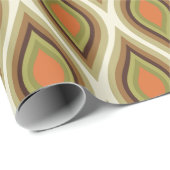 キチすごいュモダンレトロ60年代70年代ラッピング紙 ラッピングペーパー (ロールコーナー)