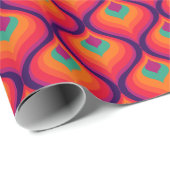 キチすごいュモダンレトロ60年代70年代ラッピング紙 ラッピングペーパー (ロールコーナー)
