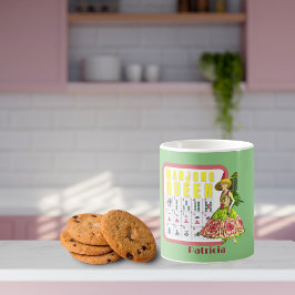 キチ麻雀パーソナライズされた女王 コーヒーマグカップ