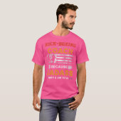 キッおもしろいクボクシングコーチ男性へバダスキックボクシングC Tシャツ (正面フル)