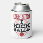 キッおもしろいク警告ボールIキック・ボール 缶クーラー (缶裏面)