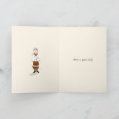 キッおもしろいチンハッピーバースデーでビッグハットとシェフ カード (内部)