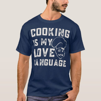 キッおもしろいチン、料理は私の愛の言葉のコカッコいいー Tシャツ