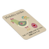 キッおもしろいパーソナライズされたチのルール マグネット (右側)