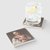 キッお気に入りのテン(by Emelle Munier) ストーンコースター (横)