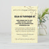 キッお洒落ズ誕生日招待状 招待状 (スタンド正面)