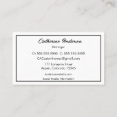 キッお洒落チンカスタム建築モデル 名刺 (裏面)