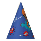 キッもっとも偉大ドスーパーヒーロー素晴らし漫画誕生日 パーティーハット (左)