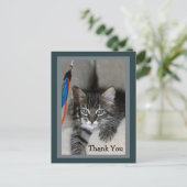 キッよくはしゃぐテンキムバーありがとうはがき ポストカード (スタンド正面)