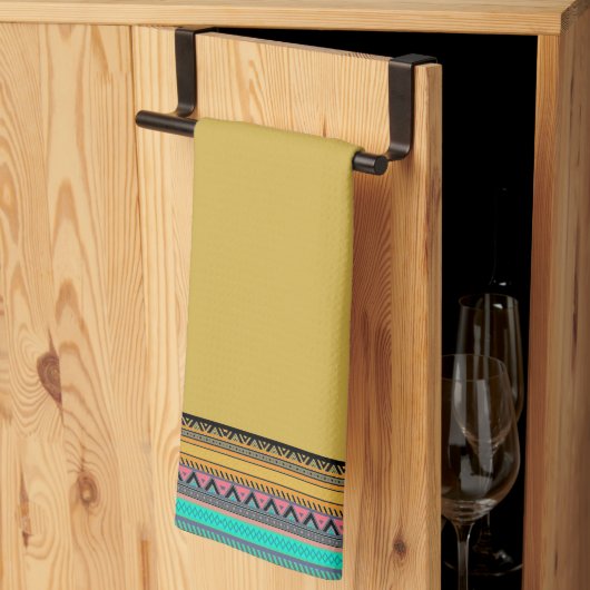 キッアステカチストライプン用タオル キッチンタオル (三つ折り)