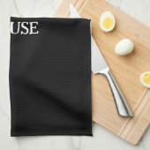 キッイタリアンチン名前をカスタムするハウスピッツェリア キッチンタオル (四つ折り)