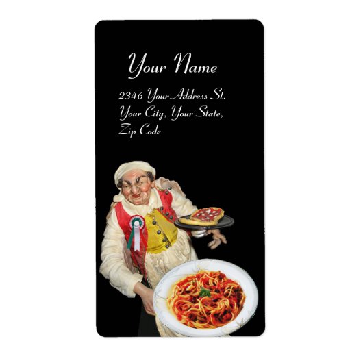 キッイタリアンチン赤緑白黒 ラベル (正面)