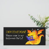 キッカスタムズおもしろいベビードラゴンハロウィーン 招待状 (スタンド正面)