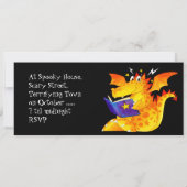 キッカスタムズおもしろいベビードラゴンハロウィーン 招待状 (裏面)